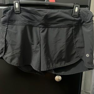 Black lulu lemon athletic shorts size 6